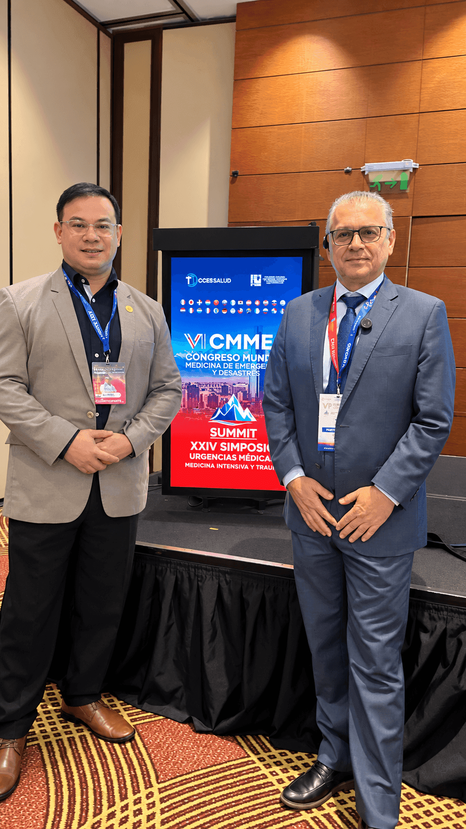 Dr. Frederico Arnaud, Médico Emergencista, ministra palestra em congresso mundial em Santiago, no Chile