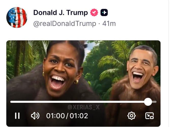 Vídeo publicado por Trump gera reação imediata e acirra tensão política nos EUA